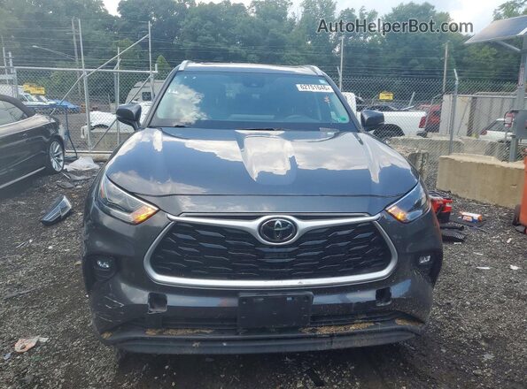 5TDKDRAH1PS003020 2023 TOYOTA HIGHLANDER Gray Vista trasera