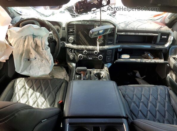1FTFW1E50PKF33080 2023 FORD F150 White Вид щитка приладів