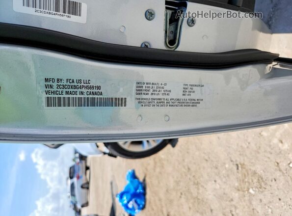 2C3CDXBG4PH569190 2023 DODGE CHARGER Gray Սալոնի 360 աստիճան տեսք