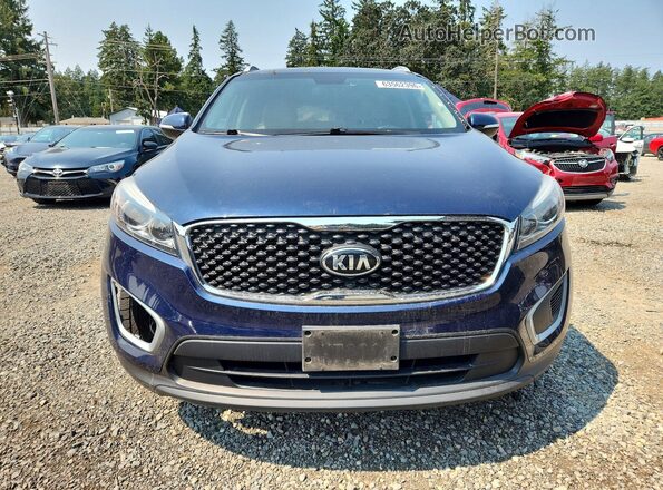 5XYPGDA34JG343643 2018 KIA SORENTO Blue Rear view