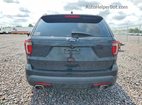 1FM5K8GT9HGD15084 2017 FORD EXPLORER Black Widok wnętrza z przodu