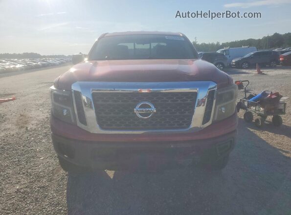 1N6AA1F36GN510730 2016 NISSAN TITAN Red Widok z tyłu