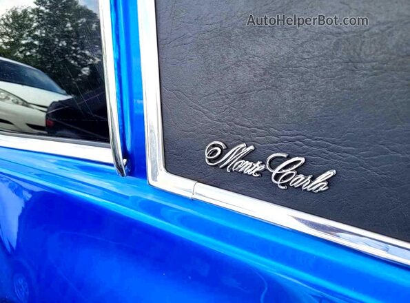 138570B122203 1970 CHEVROLET MONTE CARLO Синий Вид наклейки с VIN-кодом