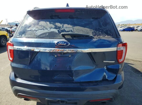 1FM5K7BHXGGC05267 2016 FORD EXPLORER Blue Vista interior delantera