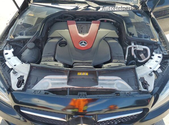 55SWF6EB1GU103007 2016 MERCEDES-BENZ C-CLASS Black Engine compartment view