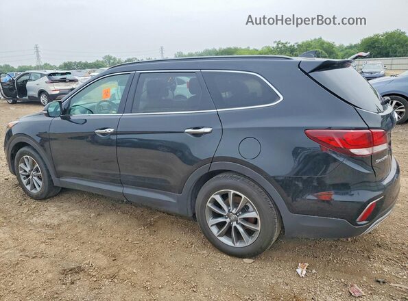KM8SNDHF4JU279503 2018 HYUNDAI SANTA FE Black უკანა მარჯვენა