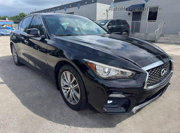 JN1EV7AP1MM701174 2021 INFINITI Q50 Black Widok z przodu