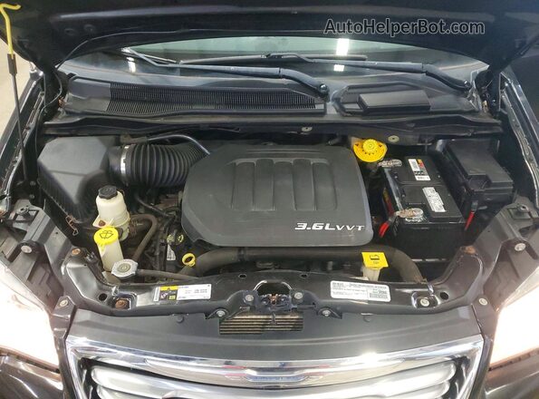 2C4RC1BGXGR289709 2016 CHRYSLER TOWN Black Widok naklejki z numerem VIN