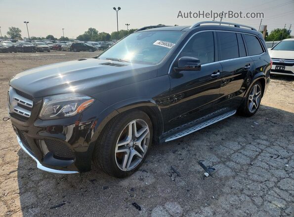 4JGDF7DE7HA885765 2017 MERCEDES-BENZ GLS Black Trasero izquierdo