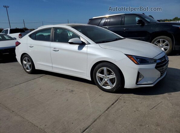 5NPD84LF7KH463213 2019 HYUNDAI ELANTRA White Դիմացի տեսք