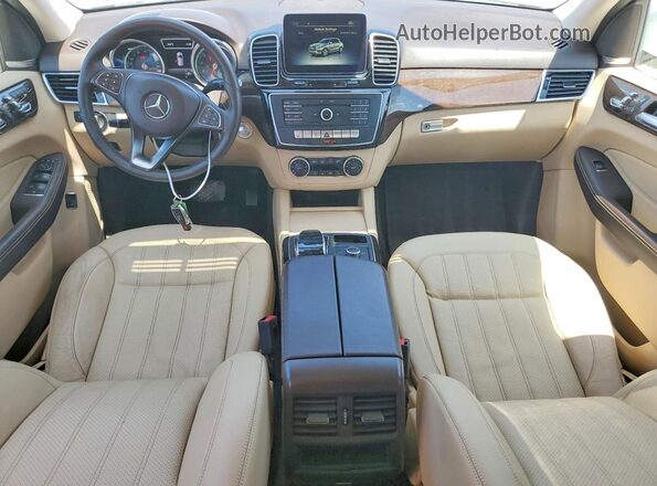 4JGDA5JB1JB048121 2018 MERCEDES-BENZ GLE White Widok zestawu wskaźników