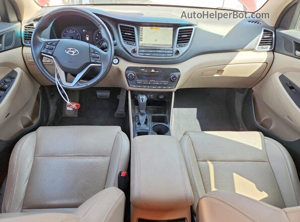 KM8J33A23JU790607 2018 HYUNDAI TUCSON Red Instrument cluster view