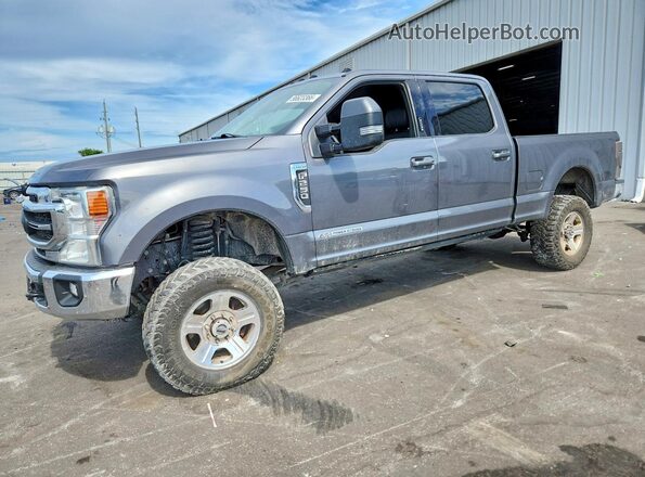 1FT8W2BT3NED38006 2022 FORD F250 Серый Задняя левая четверть