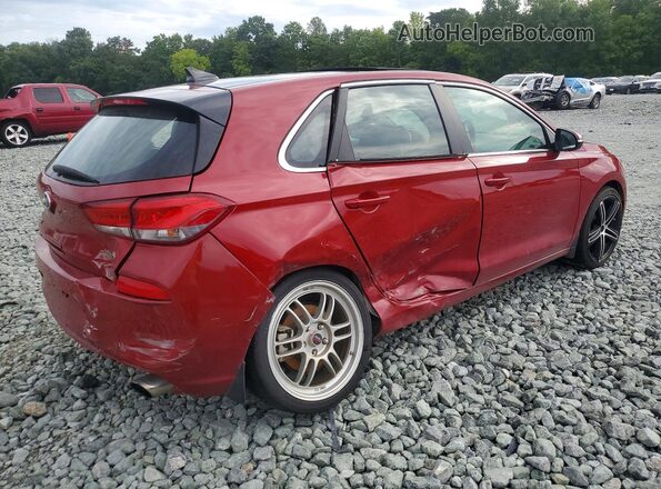KMHH55LC7JU081768 2018 HYUNDAI ELANTRA Красный Передняя правая четверть