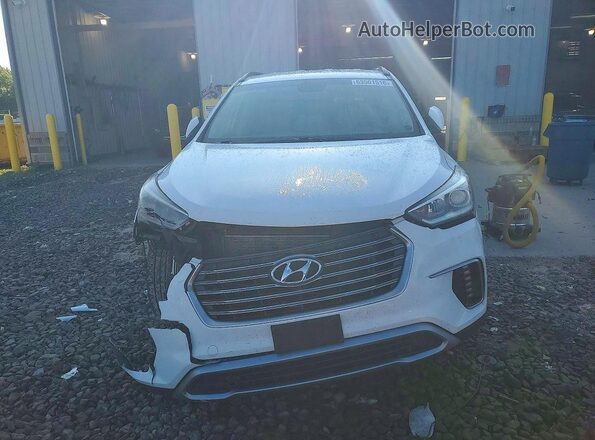 KM8SMDHF8HU223657 2017 HYUNDAI SANTA Белый Вид сзади