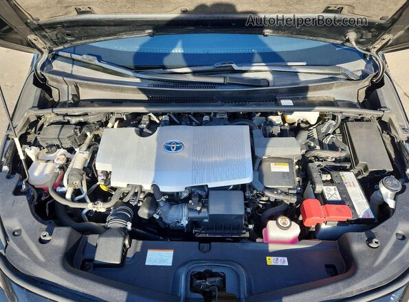 JTDKAMFPXN3212444 2022 TOYOTA PRIUS Black ძრავის განყოფილების ხედი