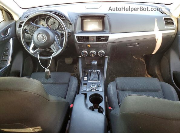 JM3KE2CYXG0872811 2016 MAZDA CX-5 White ხელსაწყოთა პანელის ხედი