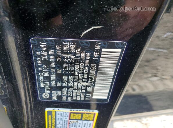 KM8J3CA20JU680209 2018 HYUNDAI TUCSON Black Панорамний вид салону 360°