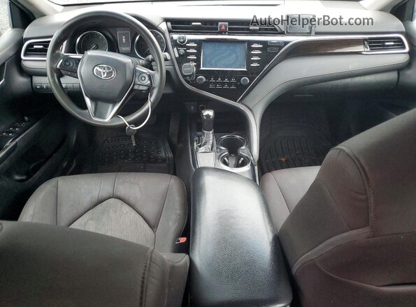 4T1B11HK5JU128340 2018 TOYOTA CAMRY Gray Սարքավորումների վահանակի տեսք