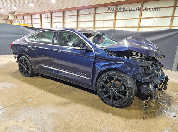 2G1125S37J9166633 2018 CHEVROLET IMPALA Blue Вид спереду