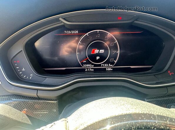 WAUC4CF51JA083954 2018 AUDI OTHER Blue Instrument cluster view