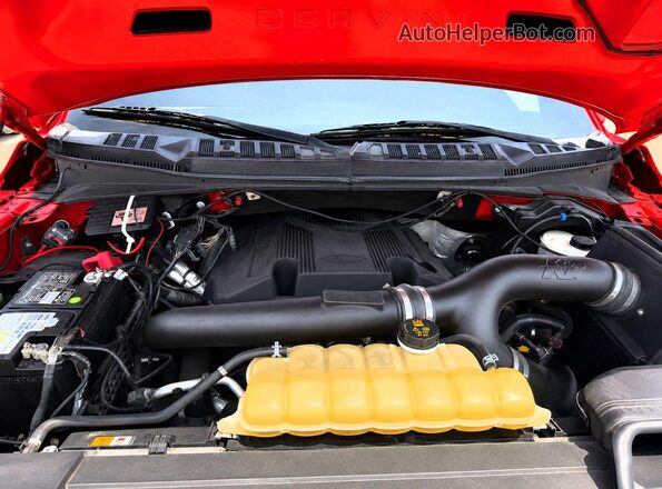 1FTEW1E43KKF31769 2019 FORD F150 Red Vista del salpicadero