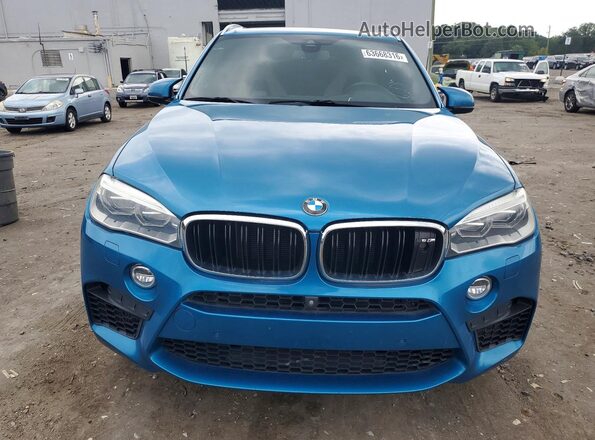 5YMKT6C57G0R77812 2016 BMW X5 Blue Widok z tyłu