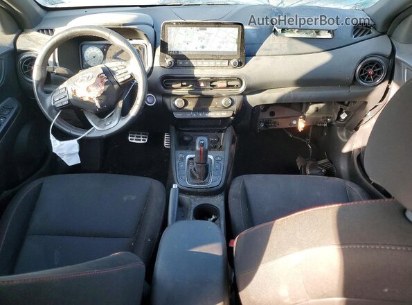 KM8K3CA37PU007438 2023 HYUNDAI KONA Black Սարքավորումների վահանակի տեսք