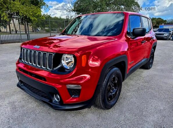 ZACNJAAB2LPL15502 2020 JEEP RENEGADE Красный Задняя левая четверть