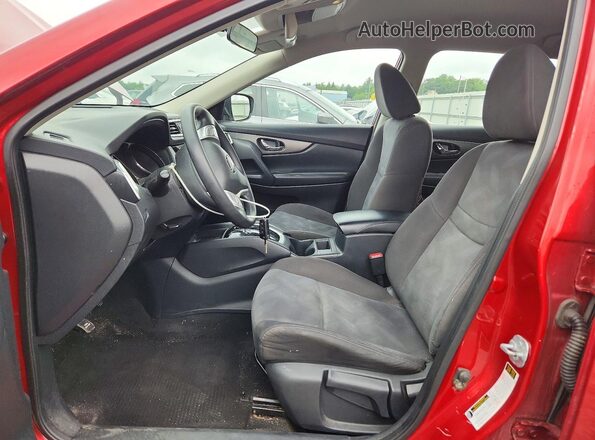 KNMAT2MV1GP717537 2016 NISSAN ROGUE Красный Вид панели приборов