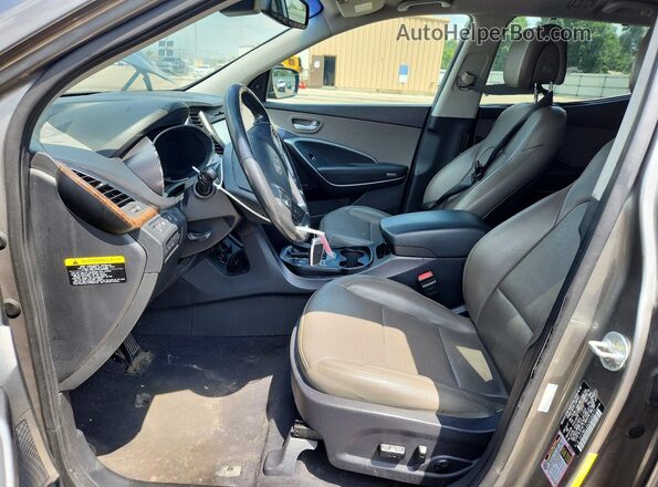 5XYZWDLA5JG506873 2018 HYUNDAI SANTA FE Gray Dashboard view
