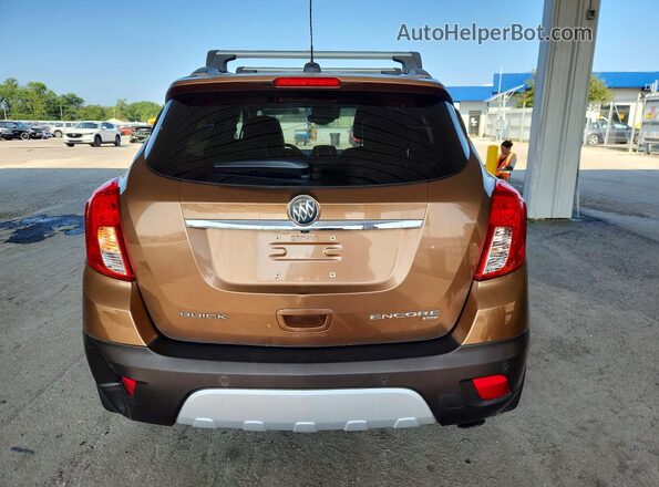 KL4CJHSBXGB644198 2016 BUICK ENCORE Коричневый Вид салона спереди