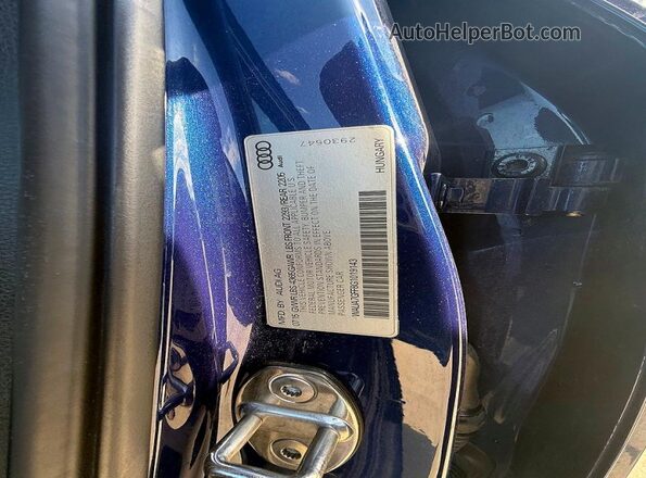 WAUA7GFF8G1019143 2016 AUDI A3 Blue Rear interior view