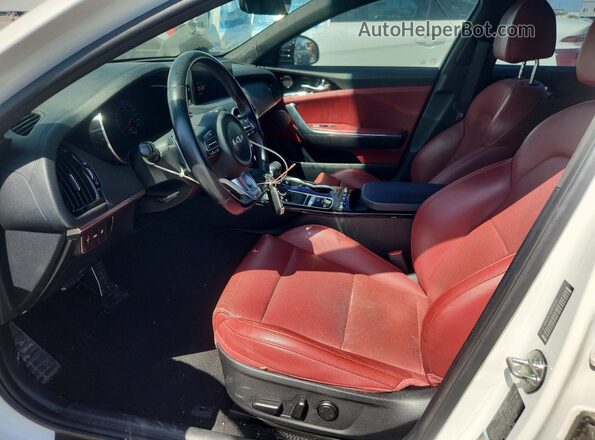 KNAE35LD9P6131084 2023 KIA STINGER White Widok deski rozdzielczej