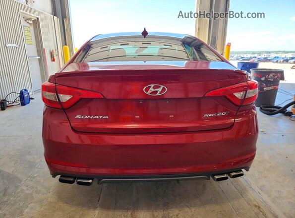 5NPE34AB1HH554330 2017 HYUNDAI SONATA Red Սալոնի դիմացի տեսք