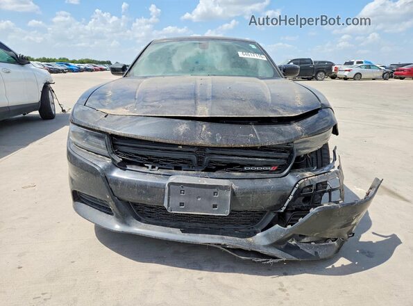 2C3CDXBG5JH218120 2018 DODGE CHARGER Black Вид ззаду