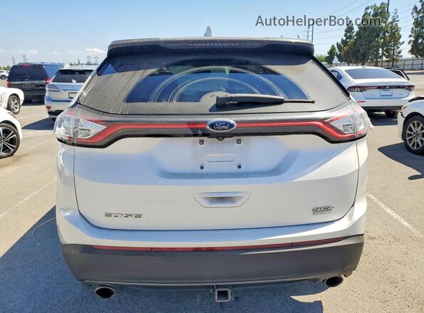 2FMPK3J96JBB10392 2018 FORD EDGE Белый Вид салона спереди