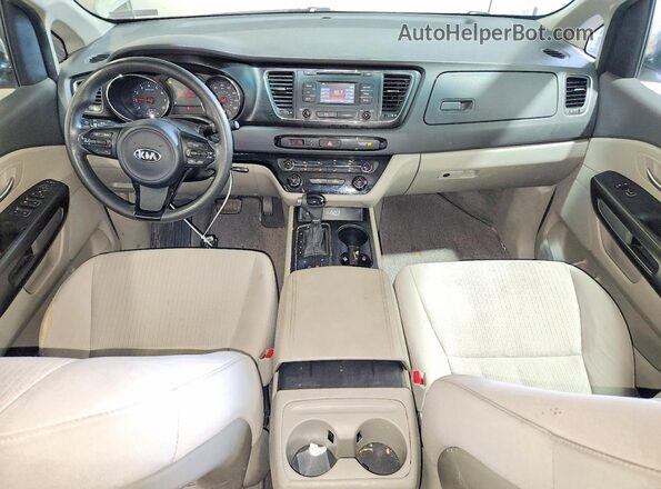 KNDMB5C19G6178073 2016 KIA SEDONA Silver Widok zestawu wskaźników