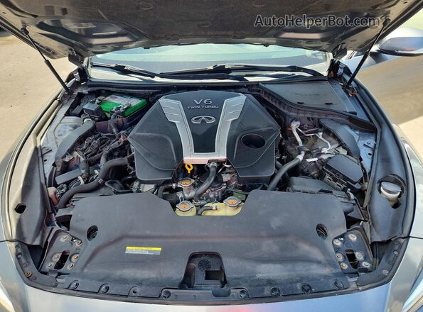 JN1EV7AR0JM441170 2018 INFINITI Q50 Gray ძრავის განყოფილების ხედი