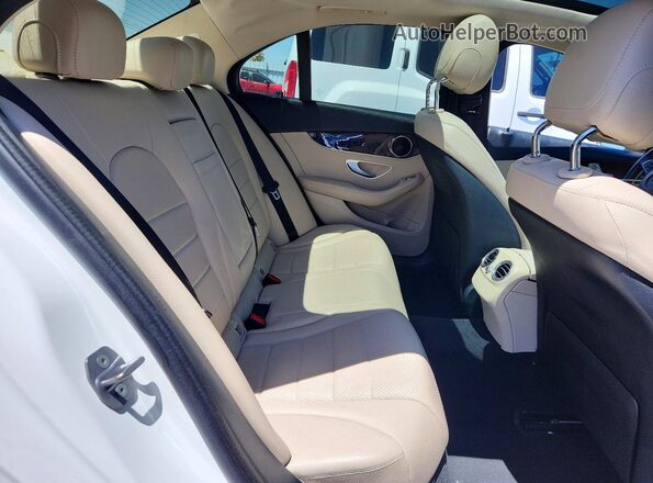 55SWF4JB0GU165931 2016 MERCEDES-BENZ C-CLASS White Rear interior view