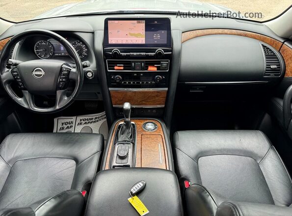 JN8AY2BA1M9372547 2021 NISSAN ARMADA Silver Rear interior view