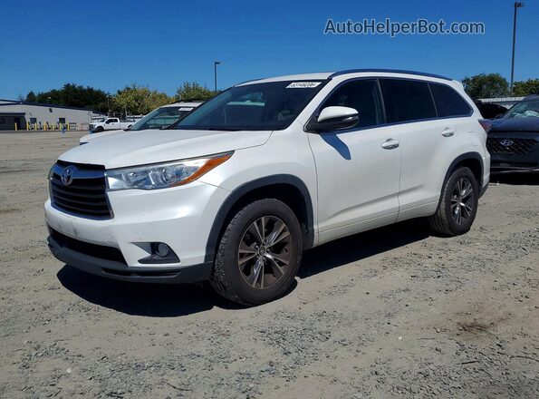 5TDKKRFH7GS182162 2016 TOYOTA HIGHLANDER White Հետևի ձախ
