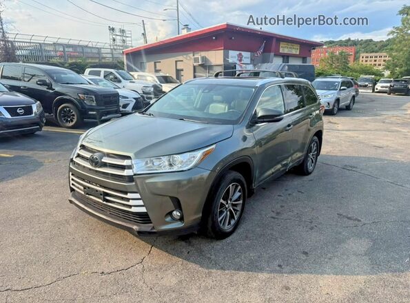 5TDJZRFH2KS968824 2019 TOYOTA HIGHLANDER Green Հետևի ձախ