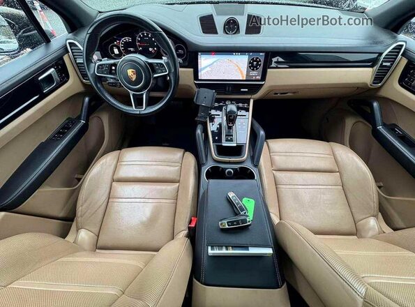 WP1AA2AY2MDA03187 2021 PORSCHE CAYENNE Коричневый Вид задних сидений