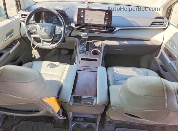 5TDYRKECXMS029029 2021 TOYOTA SIENNA Black Vista del cuadro de instrumentos