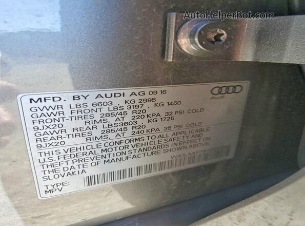 WA1LAAF79HD031346 2017 AUDI Q7 Silver სალონის 360-გრადუსიანი ხედი