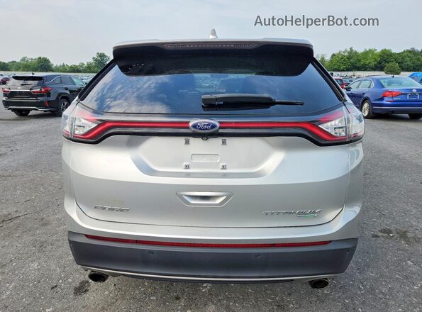 2FMPK3K93HBB59834 2017 FORD EDGE Silver Vista interior delantera