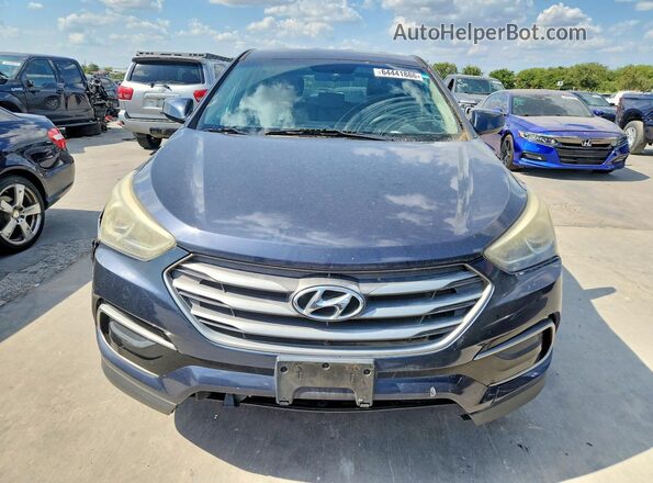 5XYZT3LB7HG410961 2017 HYUNDAI SANTA Blue Вид ззаду