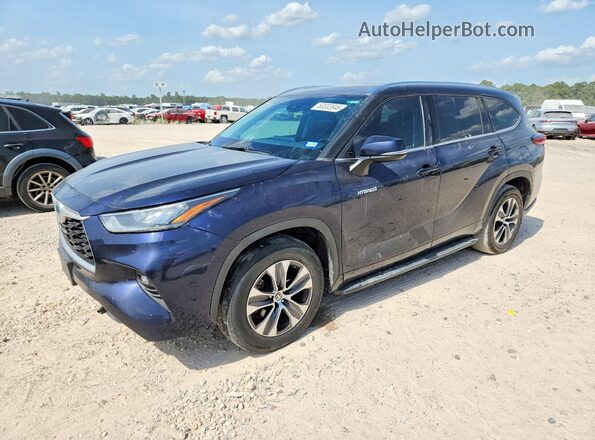 5TDGARAH0LS500214 2020 TOYOTA HIGHLANDER Blue Rear left