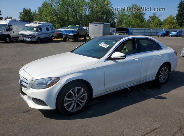 55SWF4KBXHU227254 2017 MERCEDES-BENZ C White Rear left